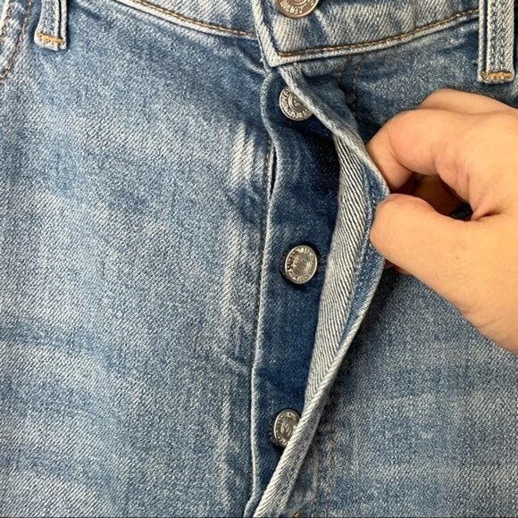 Mother Superior NWT Hiker Hover Undone Hem Jeans On My Knees Size 34 - Picture 8 of 16